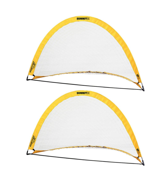 2x Pop Up Teardrop Advance FFA Half Dome Training Football Soccer Goal 2mx1m