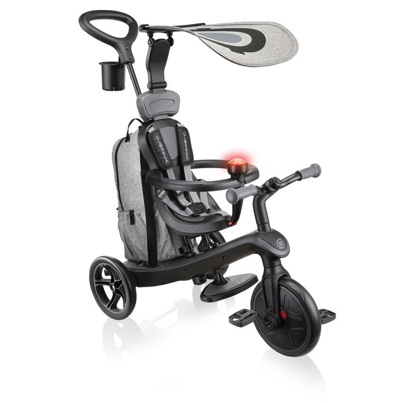 EXPLORER Trike 4in1 DELUXE PLAY -Black/Grey
