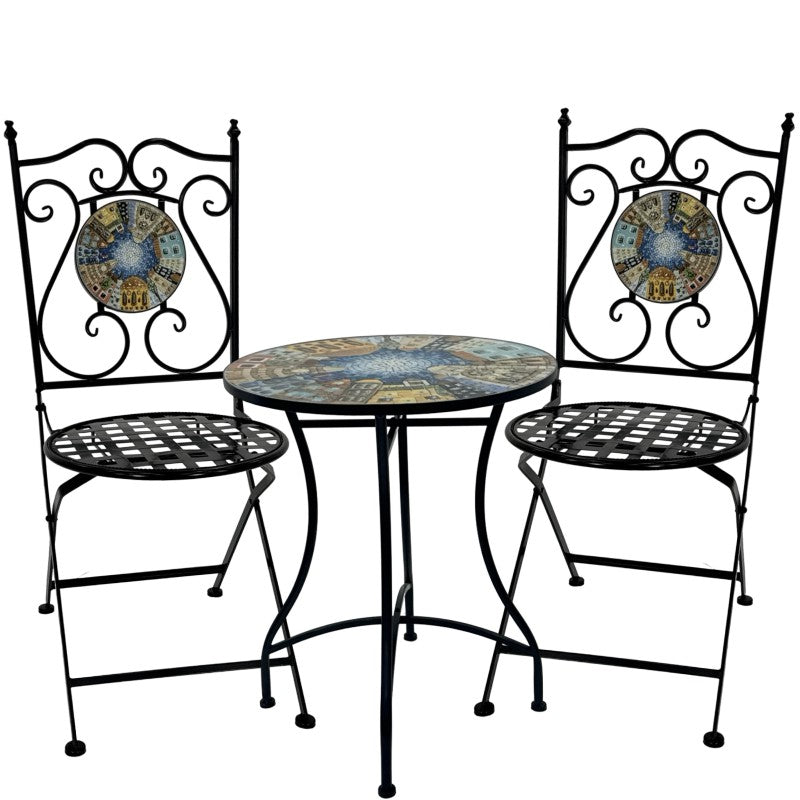3pc Settings Table Chairs