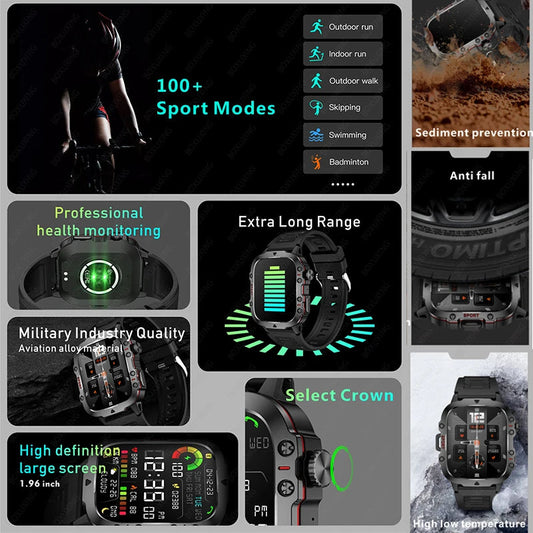 Rugged Military GPS Smart Watch