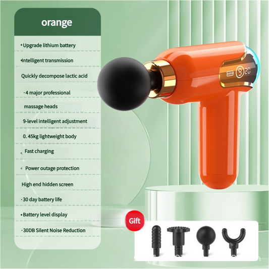 Orange Portable Massage Gun