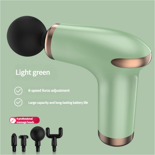 Green Massage Gun - 6-Speed Deep Tissue Massager