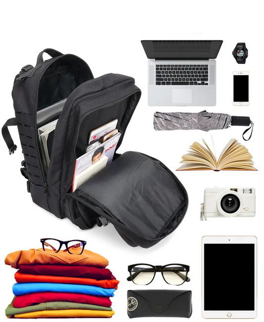 Black Outdoor Sports Backpack