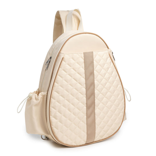 Beige Lightweight Waterproof Tennis Racket Backpack