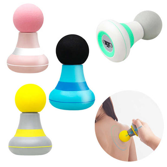 2 Pcs Grey And Green Mini Massage Gun for Home Use