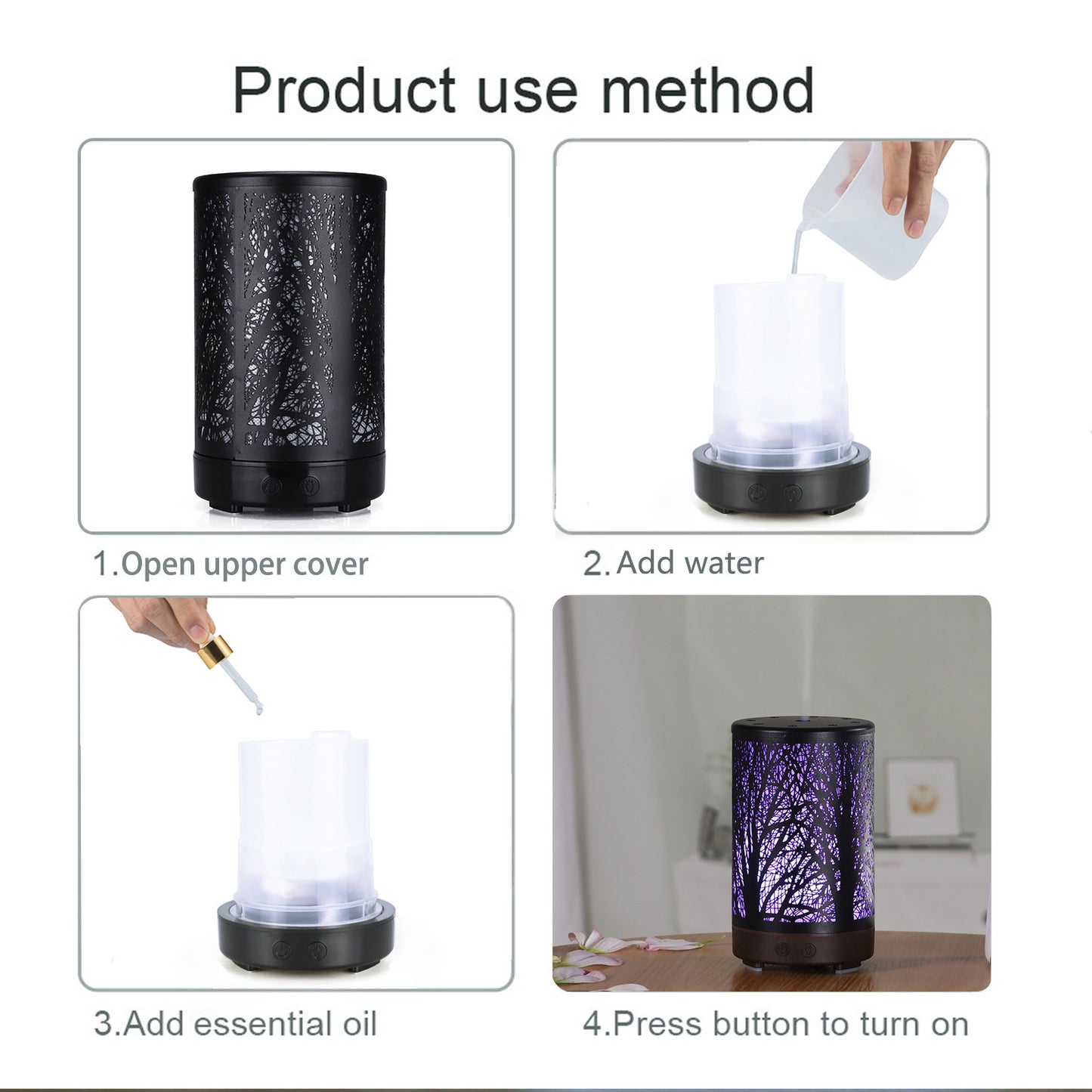 Black Forest Design Iron Essential Oil Humidifier