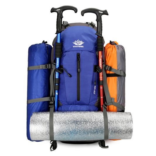 Green Nylon Hiking Backpack