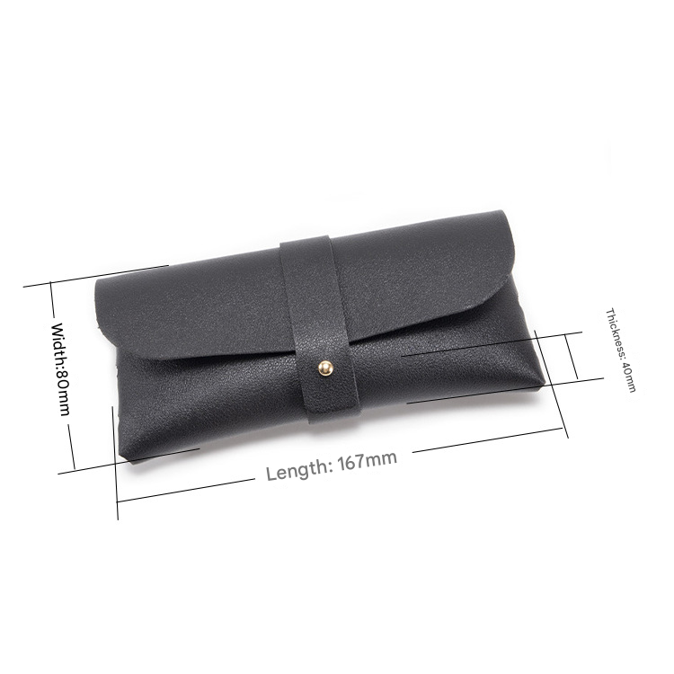 3-Piece Grey Chic & Sleek PU Leather Soft Eyeglass Case - Protective Pouch for Sunglasses & Reading Glasses