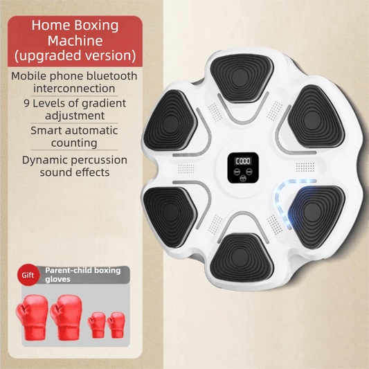 Best White 6-Target Sensor Smart Bluetooth Music Boxing Kit with Parent-Child Gloves | Buy Online at Furniture Things Au