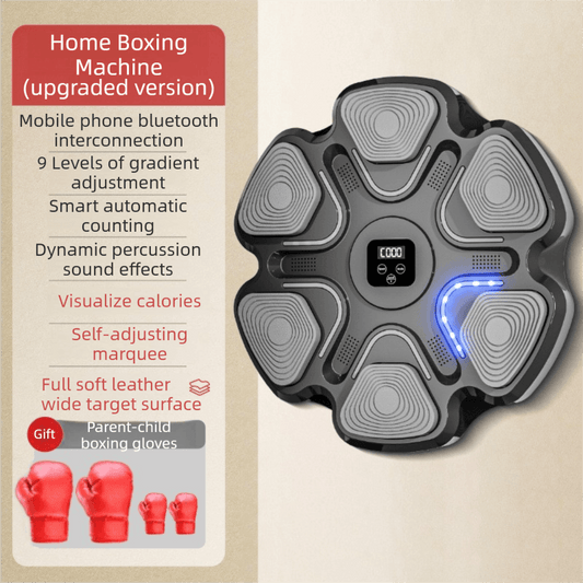 Best Black 6-Target Sensor Smart Bluetooth Music Boxing Kit with Parent-Child Gloves | Buy Online at Furniture Things Au