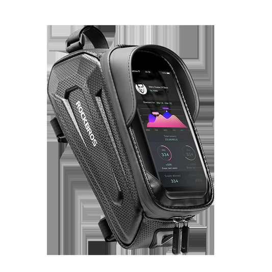 Hard Shell Bike Top Tube Bag - Black