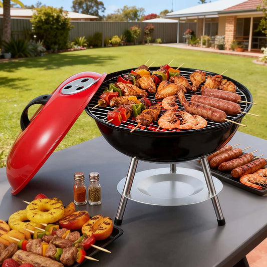 Best Charcoal BBQ Grill Portable with Lid for Camping Outdoor | Buy Online at Furniture Things Australia