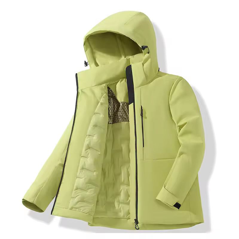 XL Fleece Jacket with Waterproof Windproof (Green)
