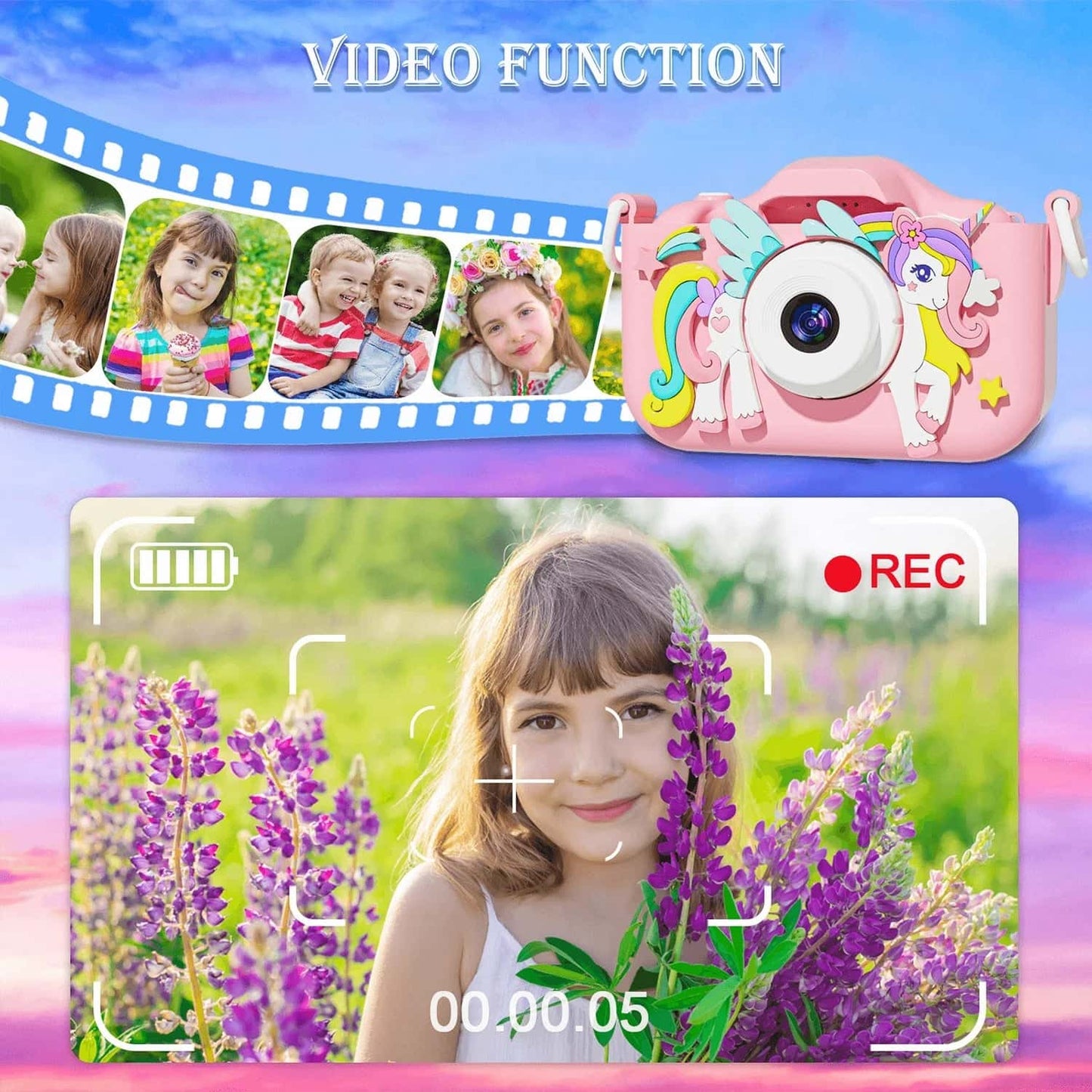 Best Kids Camera 1080P Digital Video with Silicone Case | Buy Online at Furniture Things Australia