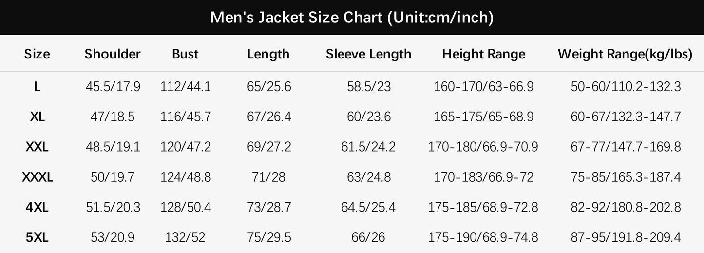 Men's Classic Winter Windbreaker (LG-3XL)