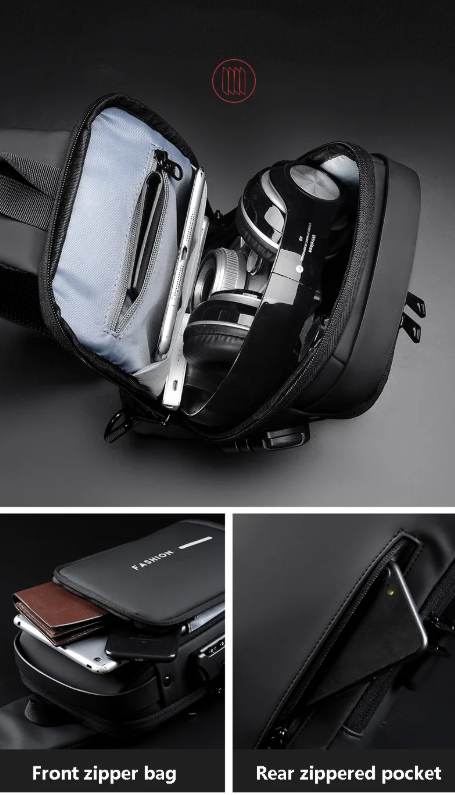 Shoulder Bag Anti-Theft USB Travel Crossbody