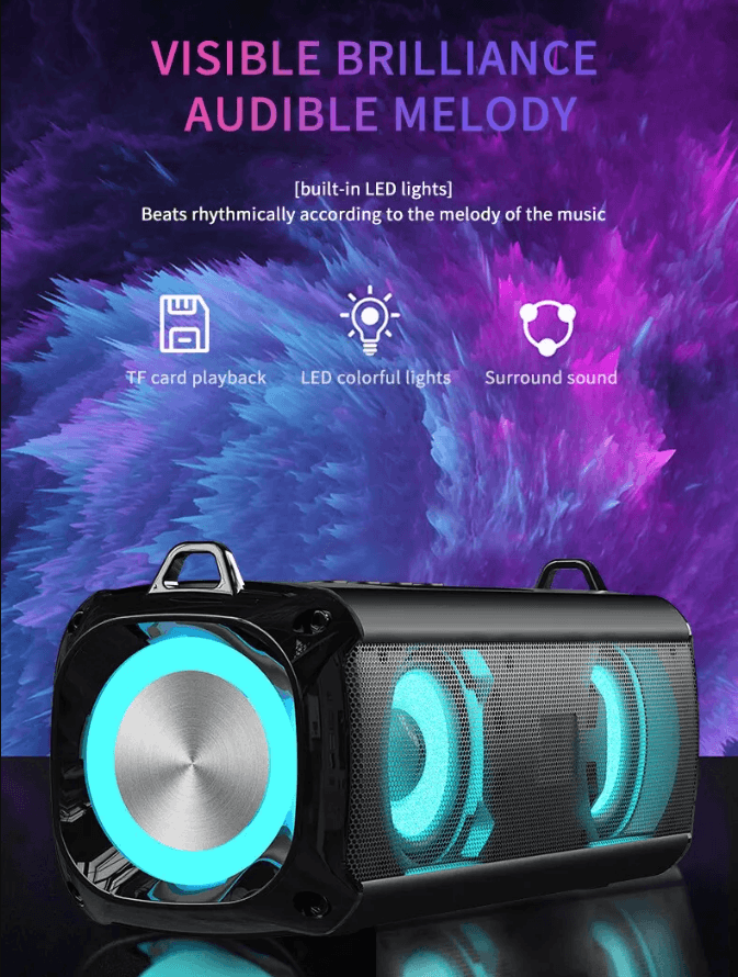 Best RGB LED Bluetooth Portable Speaker Wireless Stereo Extra Bass | Buy Online at Furniture Things Australia