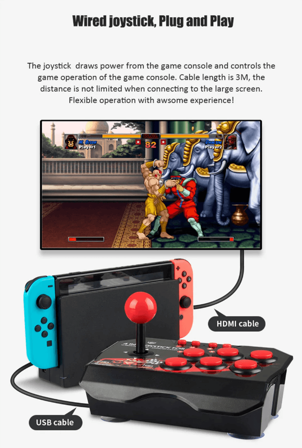 Best Retro Arcade Station Joystick Controller USB Wired | Buy Online at Furniture Things Australia