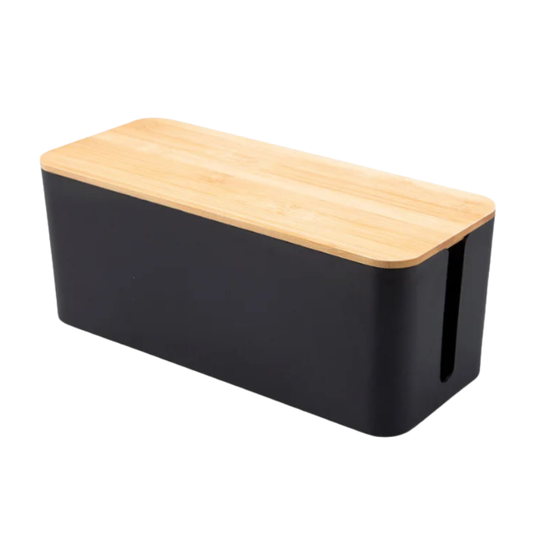 Cable Box Wooden Dustproof Wire Organizer