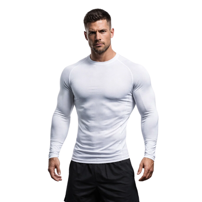 Top Long Compression Black Sleeve Quick Dry for Men (Small)