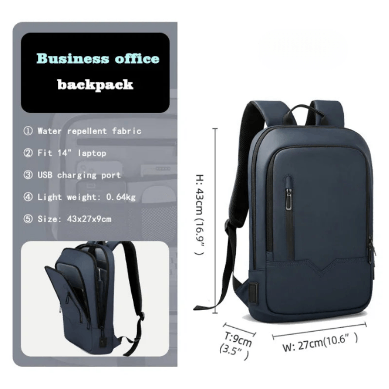 Best Backpack Waterproof Slim Laptop 156 Inch USB Business | Buy Online at Furniture Things Australia
