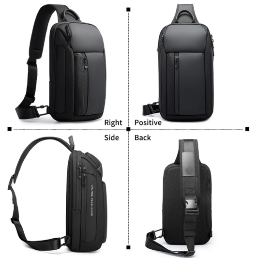 Chest Bag Waterproof Oxford Patchwork Large Capacity