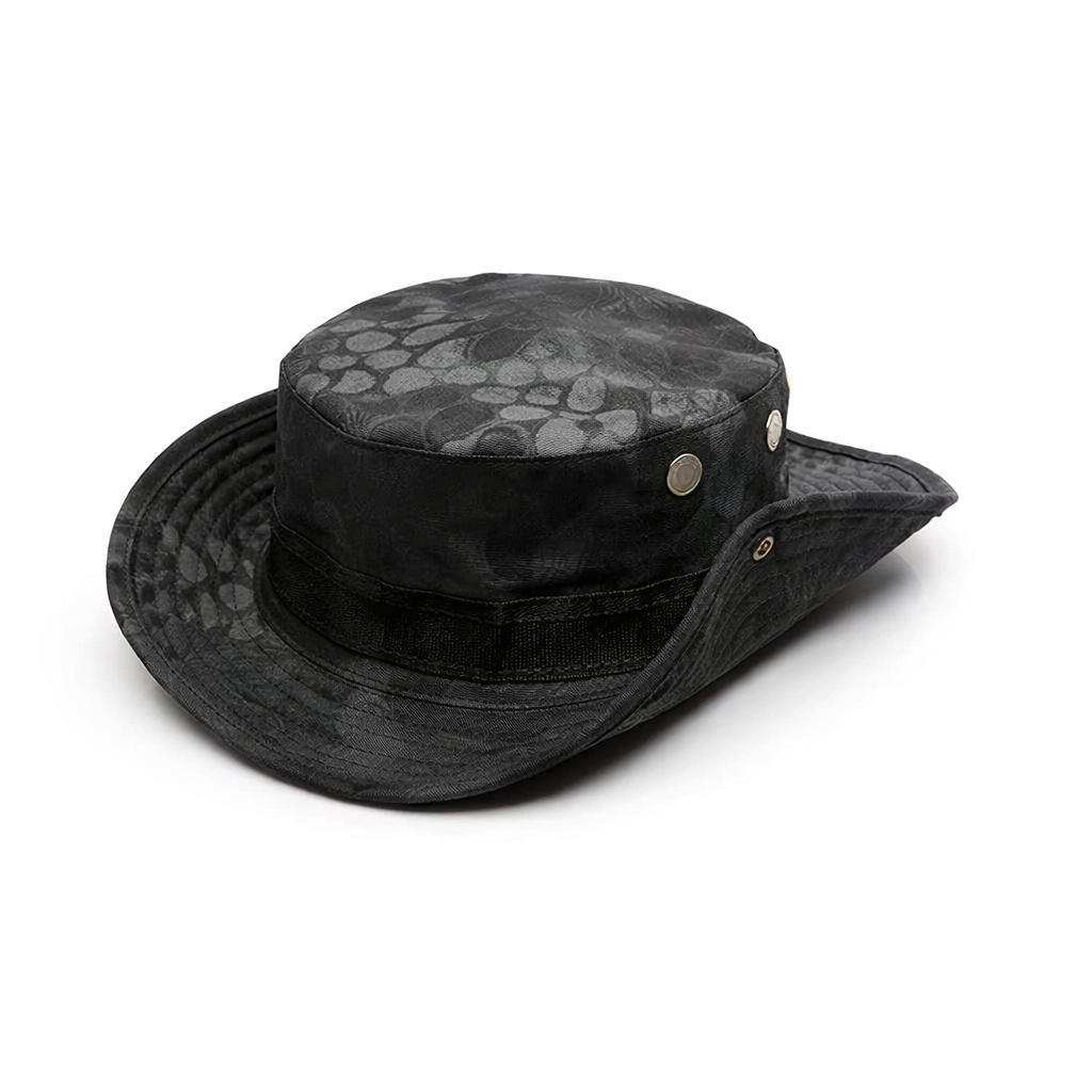 Boonie Black Python Unisex Hat with UV Protection for Hiking