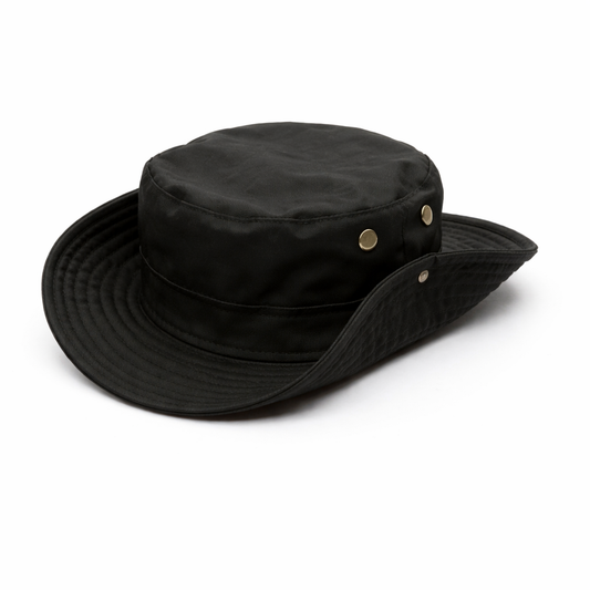 Boonie Black Unisex Hat with UV Protection for Hiking