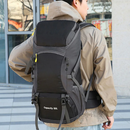 Hiking Backpack with 50L Nylon Large Capacity