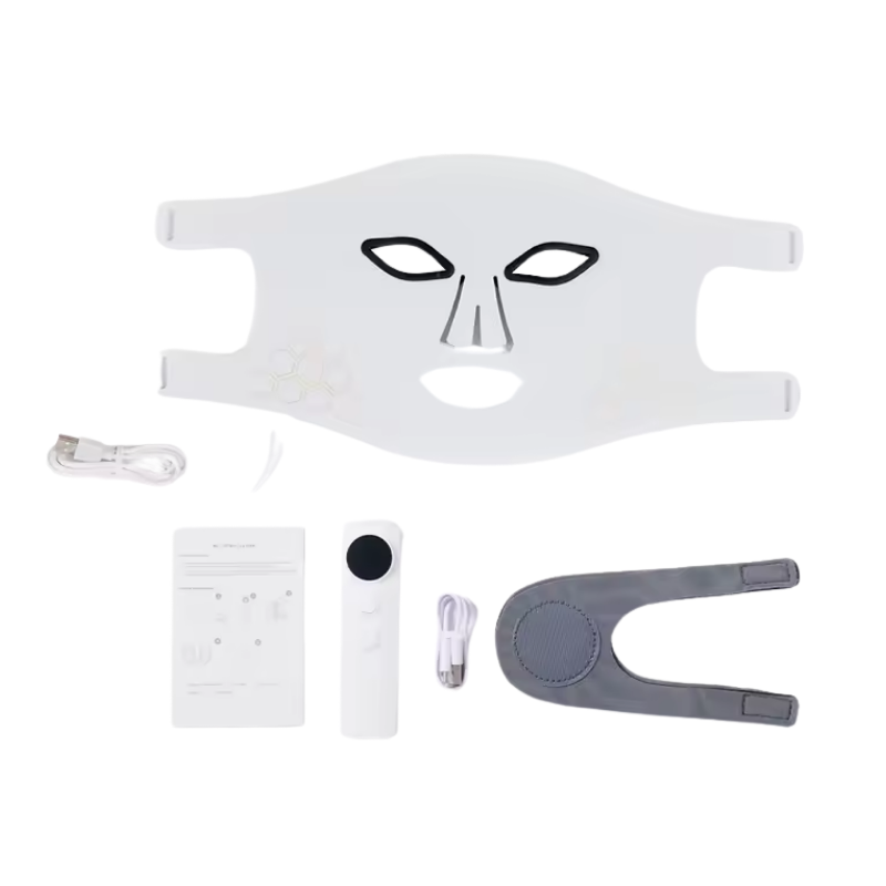 Therapy Mask Face Neck with Red Light Rechargeable LED