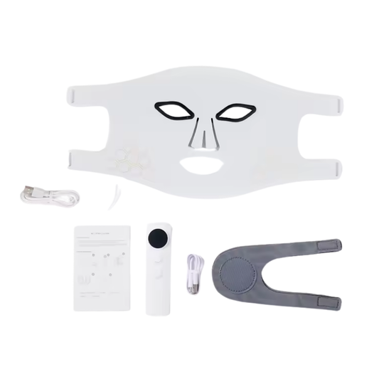 Therapy Mask Face Neck with Red Light Rechargeable LED