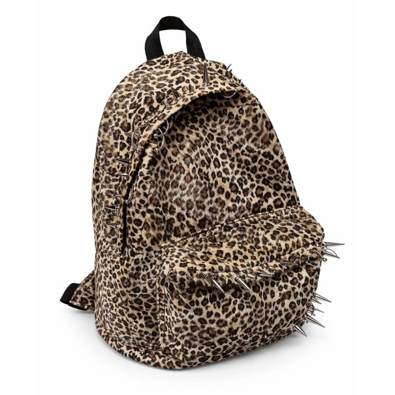 Best Leopard Backpack with Rivet Punk Large Capacity | Buy Online at Furniture Things Australia