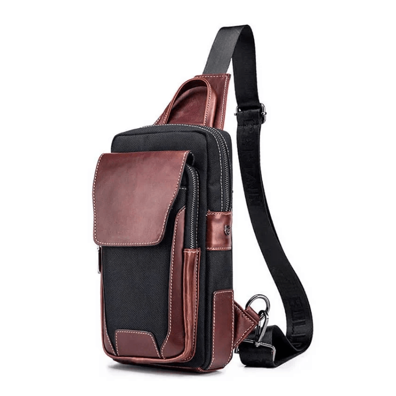 Best Men Chest Bag with Genuine Leather Business Shoulder | Buy Online at Furniture Things Australia