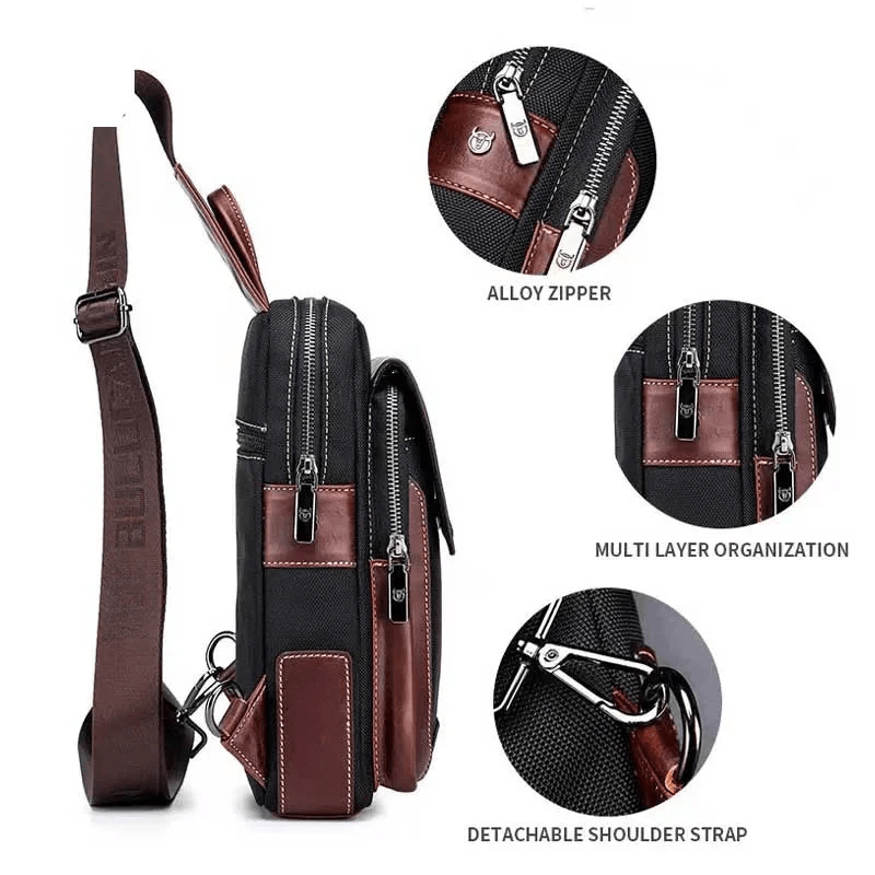 Best Men Chest Bag with Genuine Leather Business Shoulder | Buy Online at Furniture Things Australia