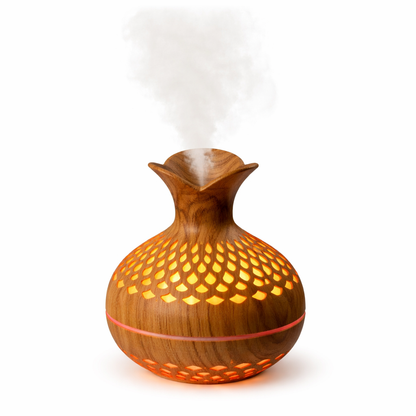 Portable USB Humidifier with 7-Color LED Night Light (Lightwood)