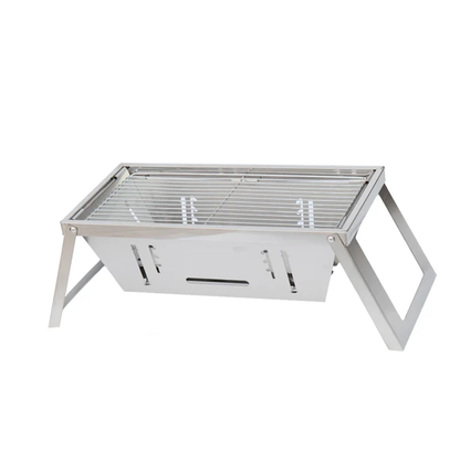 Camping BBQ Grill Folding with Stainless Adjustable