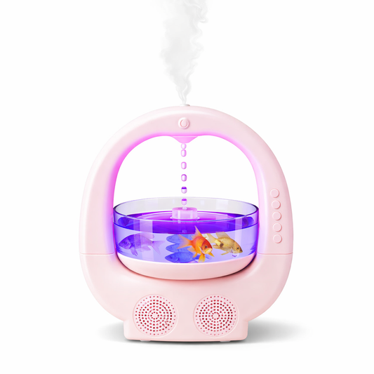Pink 3 In 1 Anti-Gravity Humidifier Multifunctional Aromatherapy Machine