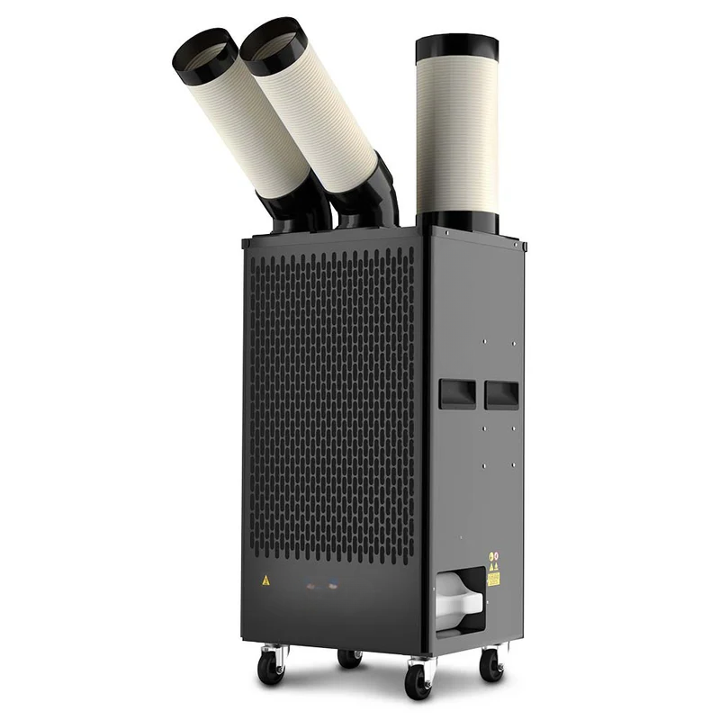 4.5kW Portable Industrial Spot Cooler, with Twin Cooling Ducts, 15A Plug