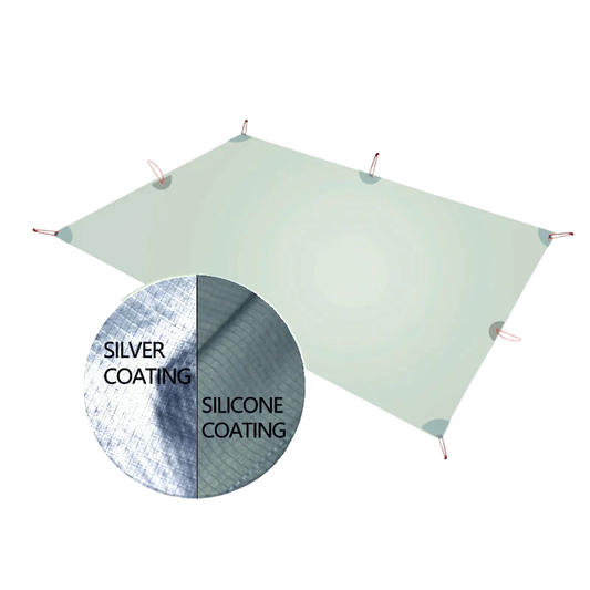 Ultralight Tarp with Sun Shelter 15D Nylon