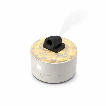 White Creative Cannon-Shaped Aromatherapy Humidifier