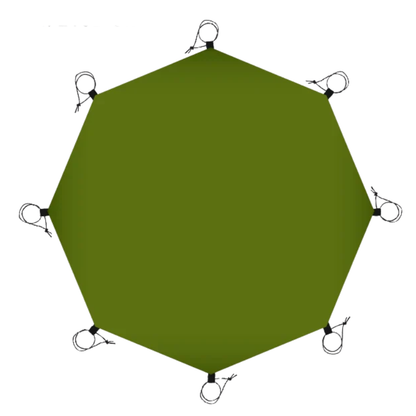 Camping Groundsheet with Large Waterproof Octagonal