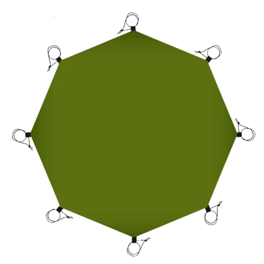 Camping Groundsheet with Waterproof Octagonal Oxford