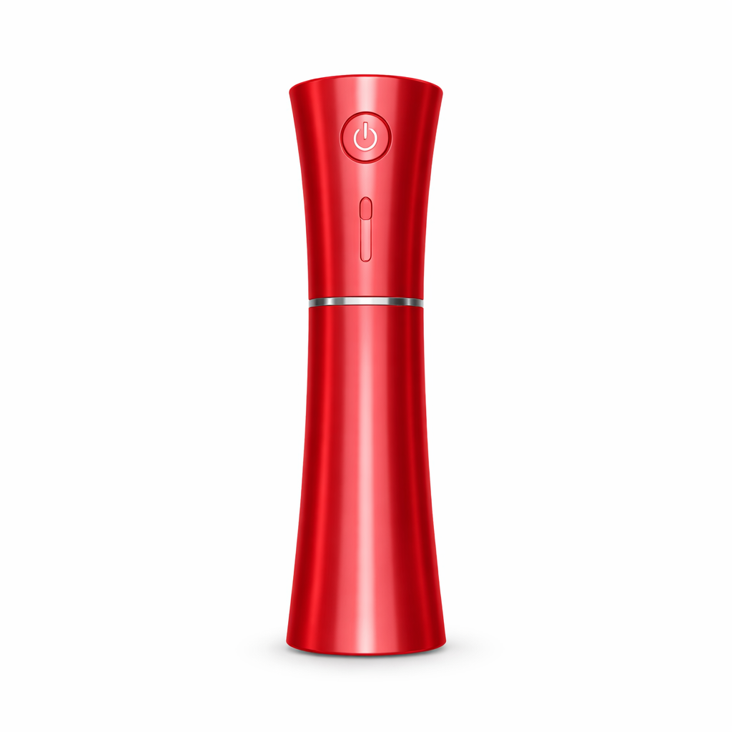 Red 2 in 1 Cool Mist Humidifier and Facial Moisturizer