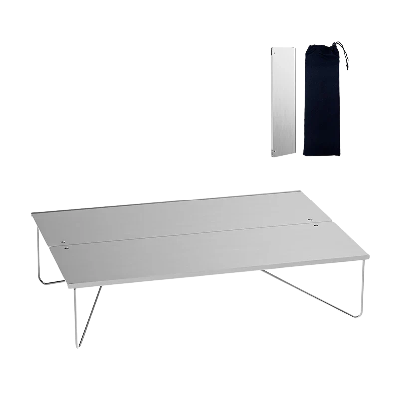 Mini Aluminum Travel Table with Ultralight Foldable
