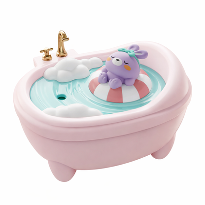 Adorable Bathtub Humidifier with Colorful Night Light (Pink)