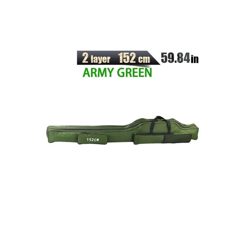 Fishing Rod Bag Foldable Portable 152cm Storage Case