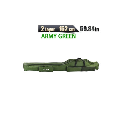 Fishing Rod Bag Foldable Portable 152cm Storage Case