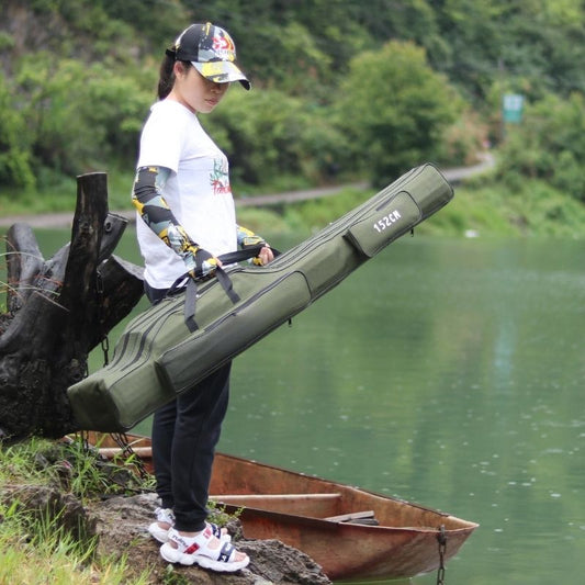 Fishing Rod Bag Foldable Portable 152cm Storage Case