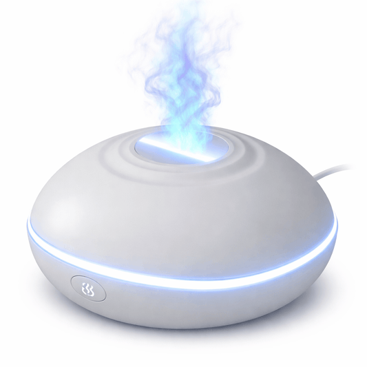 Best White Mini USB Aromatherapy Humidifier with Flame Projection | Buy Online at Furniture Things Australia