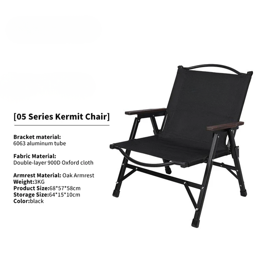 Tactical Camping Chair Folding with Aluminum Kermit